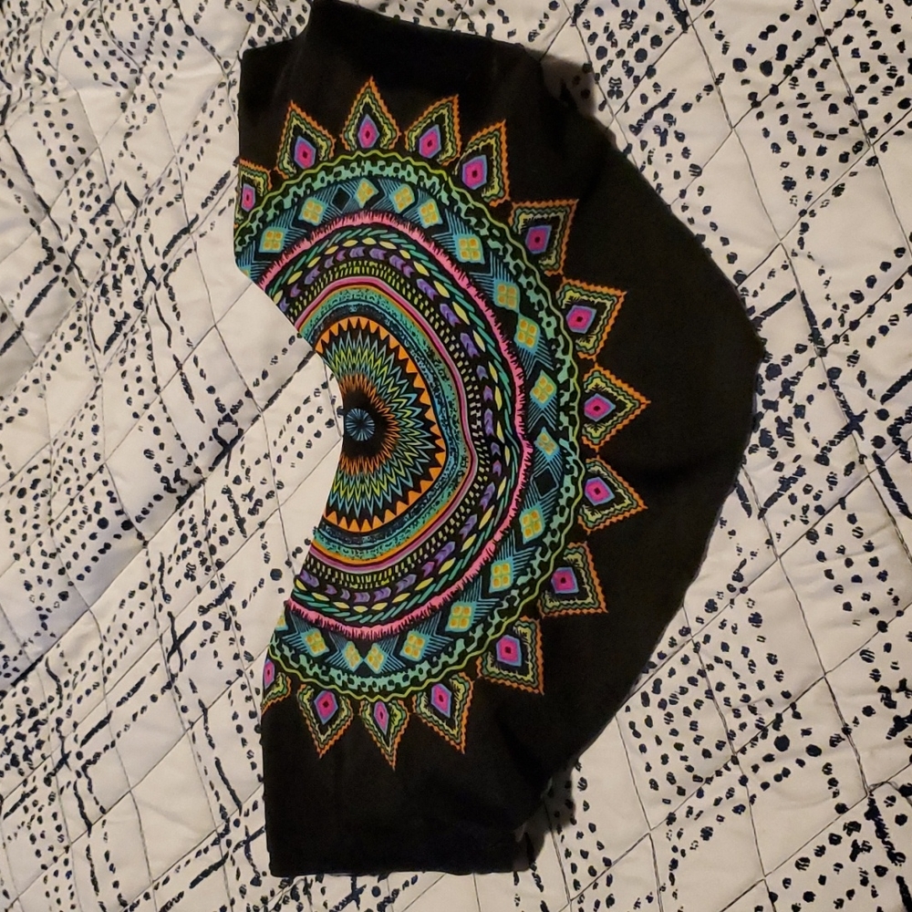 Mandala Print Flutter Bandeau Bikini Top